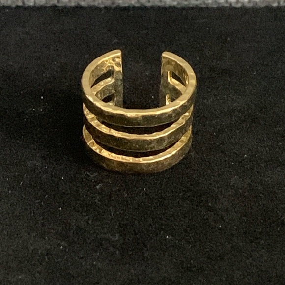 ♥️ Sale 3for$15! Sugar-fix Gold Tone Hammered Ring size 7 - Picture 1 of 4